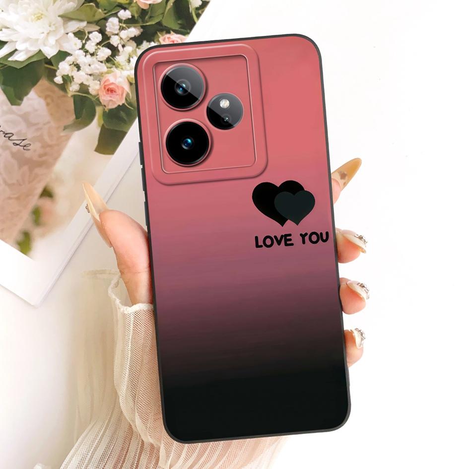 Für Realme GT 7 Hülle RMX5061 Kreatives Cartoon-Katzen-Süßigkeiten-Bemaltes Cover Weicher Silikon-Stoßfänger Für Realme GT7 Pro 7T RealmeGT7 Funda