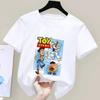 Toy Story Kids T-Shirt  Funny Crew Neck Short Sleeve Tee Shirt Cartoon Group Shot for Boys And Girls Summer Wear