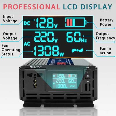 Pure Sine Wave Inverter 12V 220V 24V 110V 1000W 1600W 3000W 4000W 5000W DC To AC Portable Power Converter Car Solar Inverter