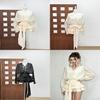 Chancloi Vietnam Fashion Long Sleeve Waist Tie Flared Mini Skirt For Youth