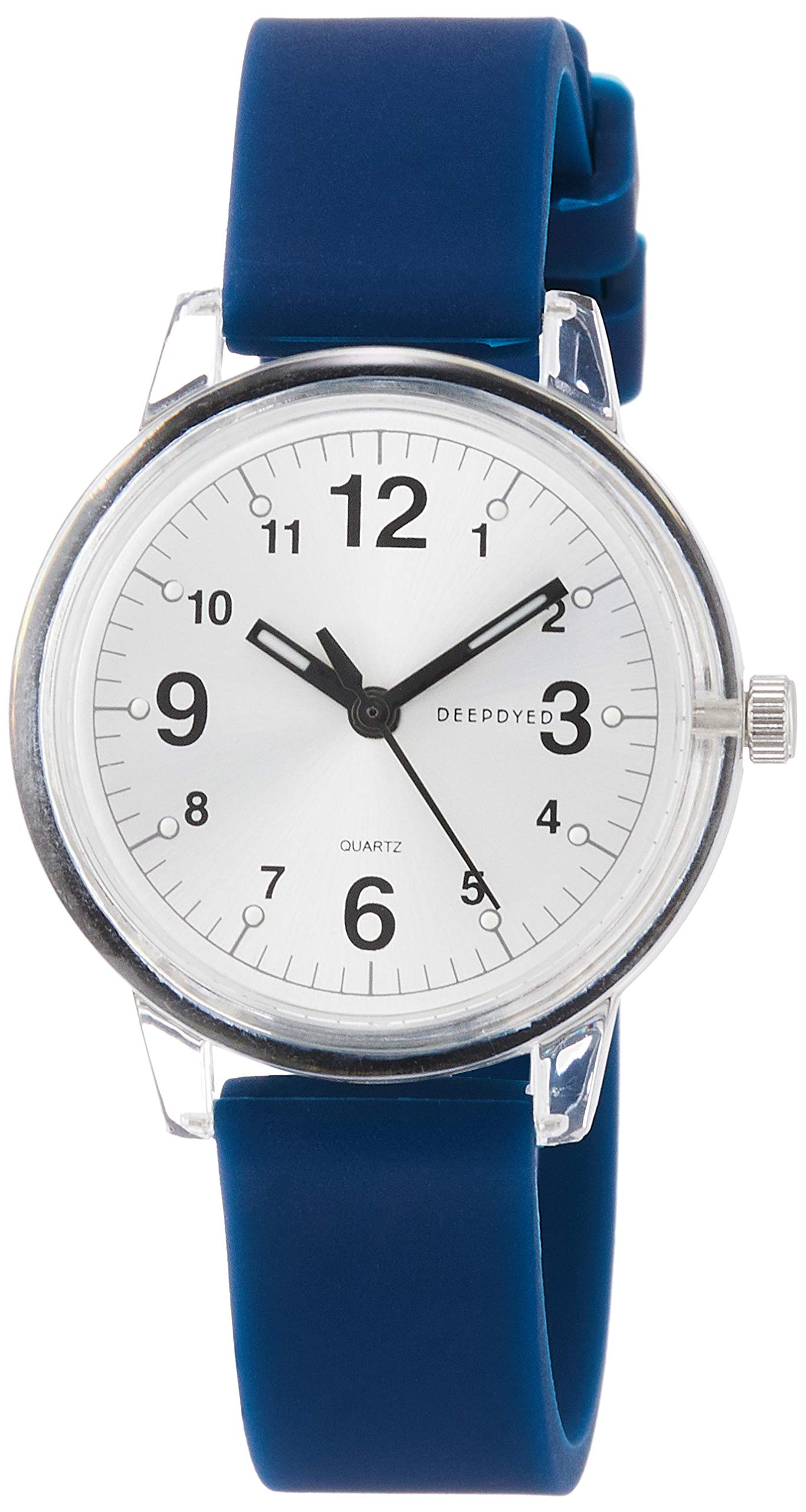 

[Fieldwork] Watch Analog Crecon Clear Case Silicone Belt GY001-3 Women s Blue