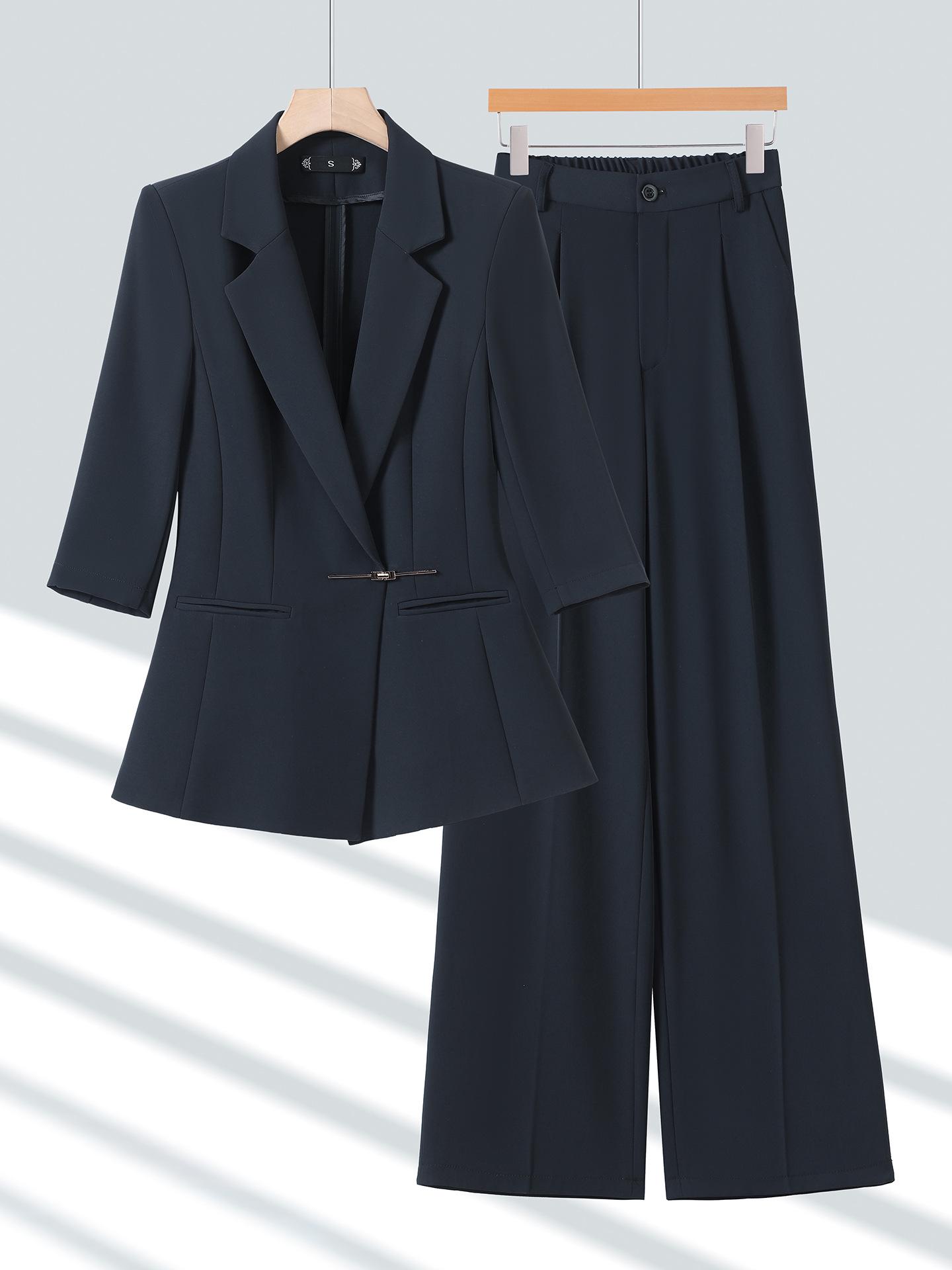 Women s Seven-Sleeve Blazer: High-End Slim Fit Suit for Spring/Summer Commuting & Professional Wear 4XL