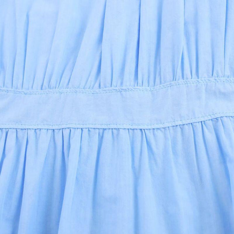 Kaslead New Arrival Women's Clothing Fashion Style Fashion Wide Pleated Design Shirt Style Dress 6929087
