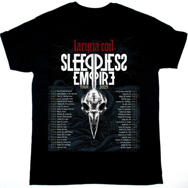 NEW LACUNA COIL Tour 2025 Collection Gift For Fan S to 5XL T-shirt LI1692 Unisex T-Shirt S