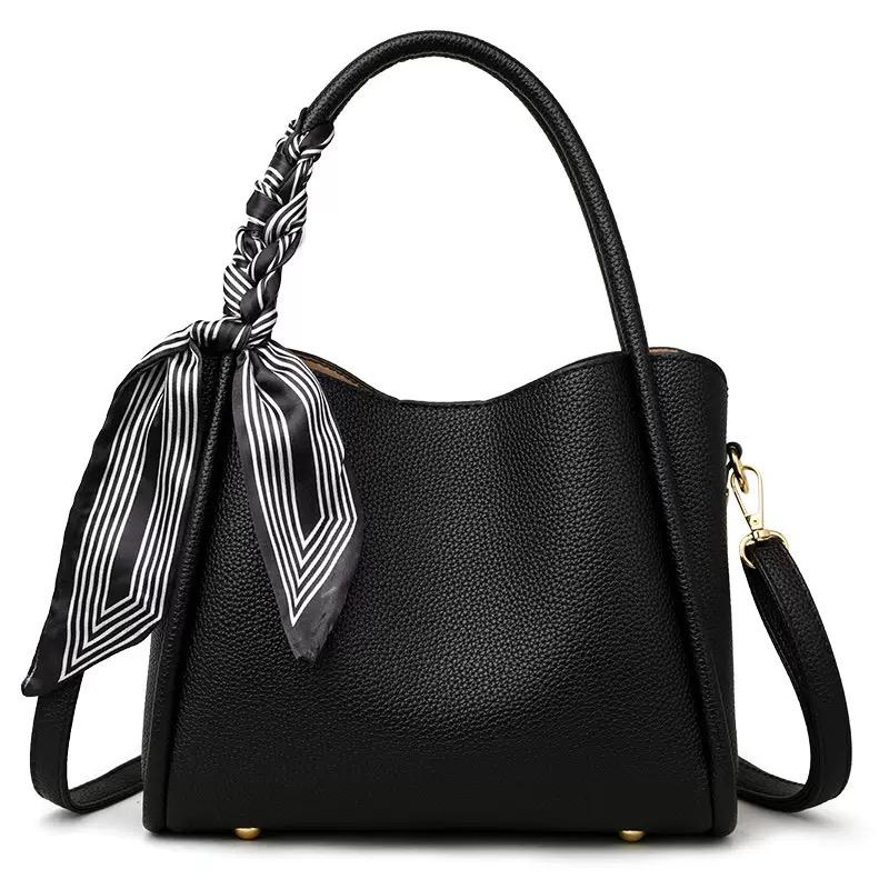 New autumn and winter fashion all-match retro style handbag solid color adjustable shoulder strap shoulder messenger bag
