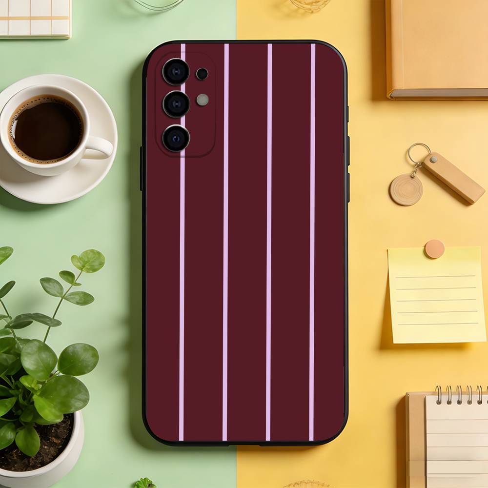 

Burgundy Rose Stripe Phone Case For Samsung S25,S24,S21,S22,S23,S30,Ultra,S20,Plus,Fe,Lite,Note,10,Black Cover Samsung S21 s305G
