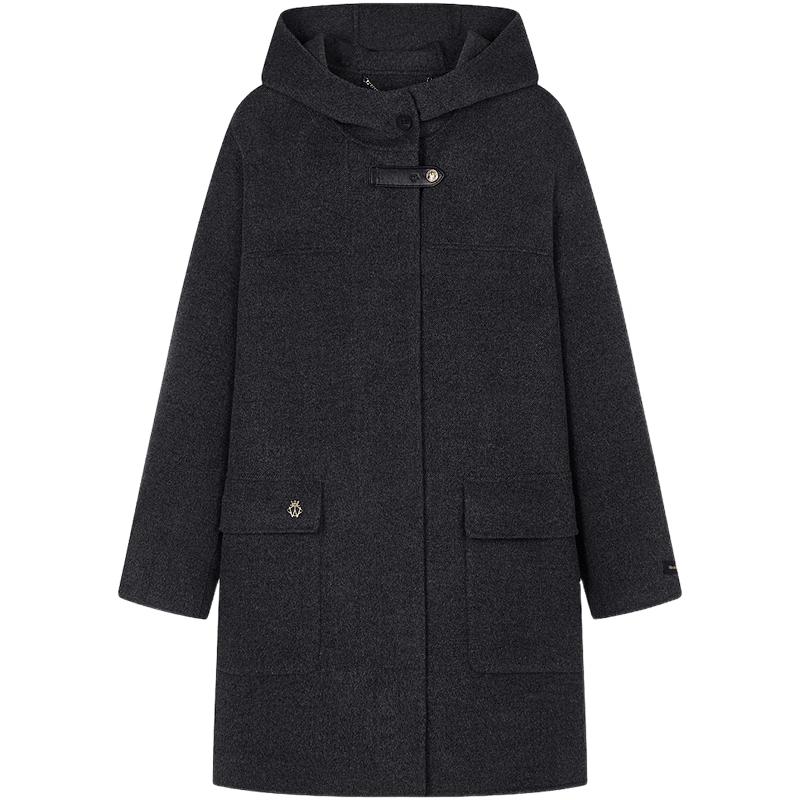 

Женское пальто из смесовой шерсти с капюшоном Teenie Weenie S