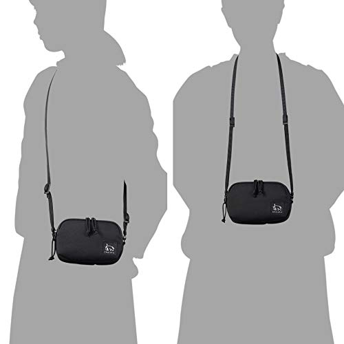 HAKUBA Chululu Holiday Multi-Pouch Camera Case, Medium, Fits Smartphones, Black, SCH-HDMPMBK