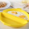 Mikrowellen-Omelett-Eierkocher-Tablett Ungiftige Eier-Dampfgarer-Box Silikon-Eierkocher Omelett-Poacher Küchen-Kochwerkzeuge
