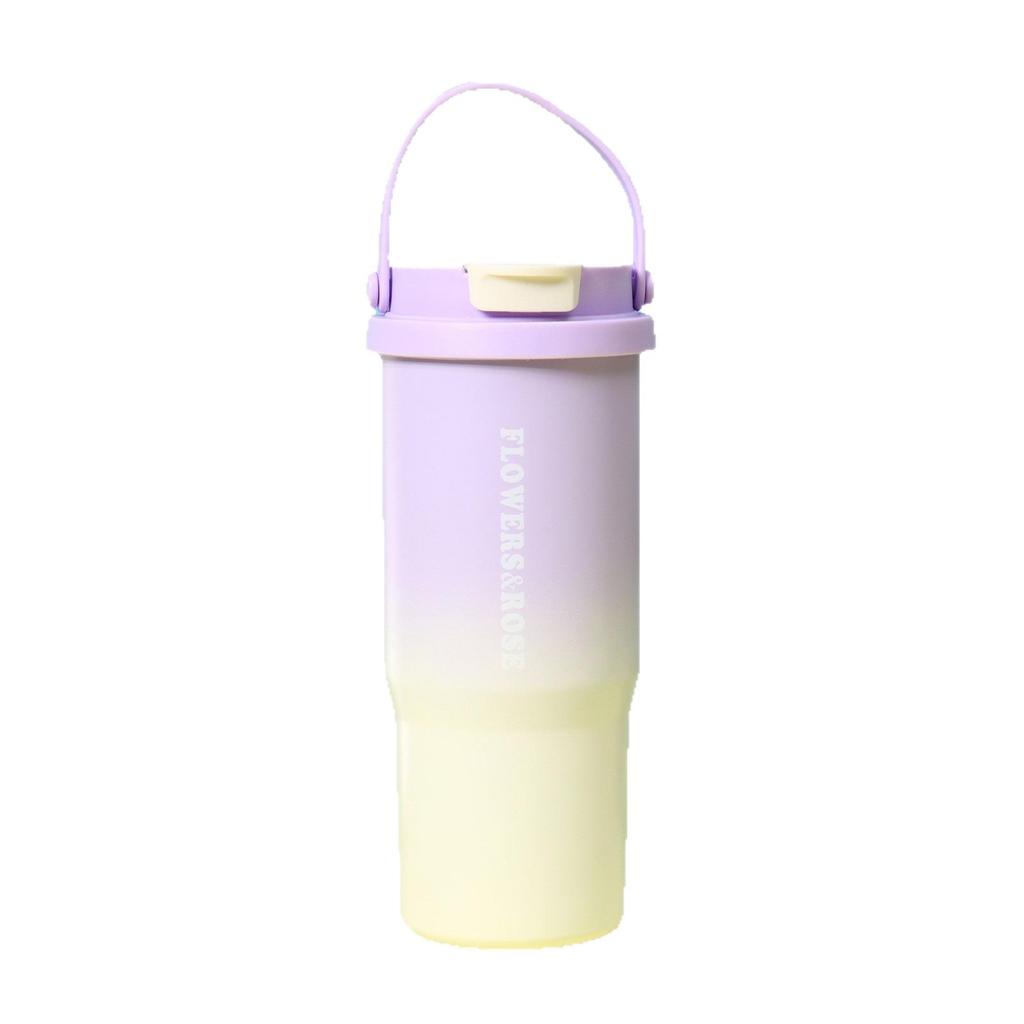 Stylish 316 Stainless Steel Insulated Cup - Portable Sports Water Bottle & Dual-Drink Straw for Outdoor Use