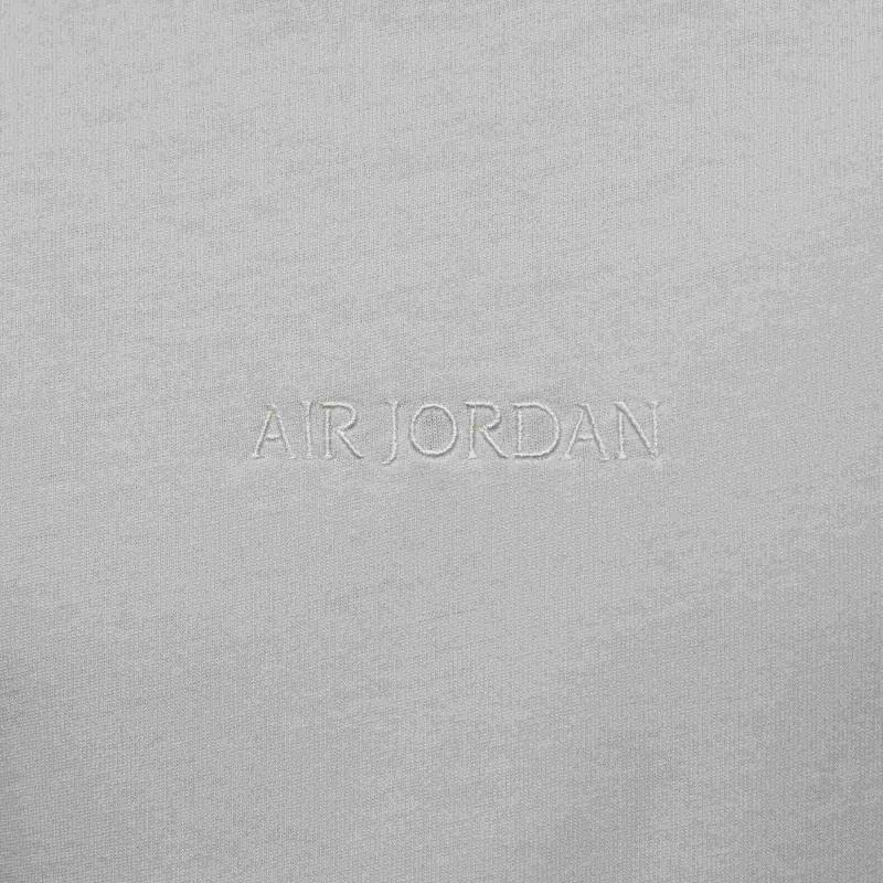 Jordan Wordmark Series Solid Color Fashion Versatile Casual Short Sleeve T-Shirt Men Tops Sail-White HF3448-133