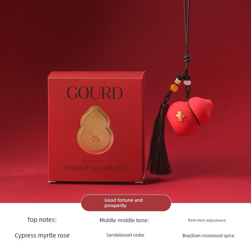 

Gourd-Shaped Aromatherapy Gypsum Diffuser Stone Car Hanging Ornament Gift, Long-Lasting Fragrance, Deodorizing Gift Decoration, Essential Oil Fulu shengxiang