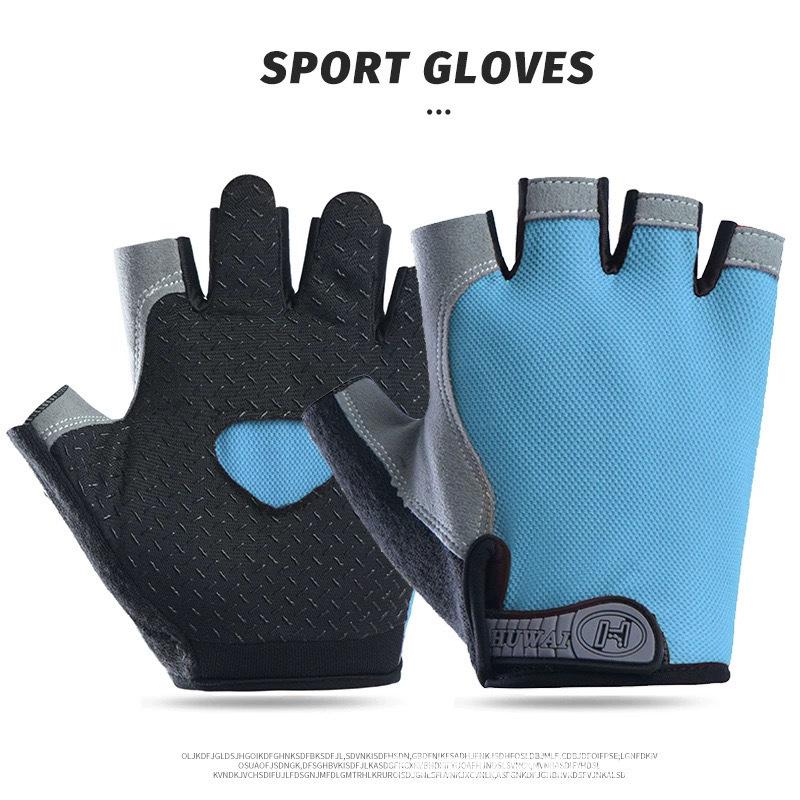 Unisex Anti-Slip Breathable Half-Finger Fitness Gloves for Yoga & Dumbbell Workouts