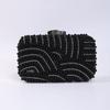 Ladies Pearl Elegant Evening Bag Able Stylish Beading Wedding Dinner Party Banquet Dress Clutch Bag with Long Chain Purse