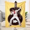 Elvis Presley Guitar Performance Blanket Ultra-Soft Perfect for Couch Bed Picnics for All Seasons Stylish Decor Gift for Travel Home Birthdays