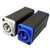 New 1Pc LED PowerCon AC Coupler Adapter Extender Connector Speakon Panel Mount Straight Adapter Blue White