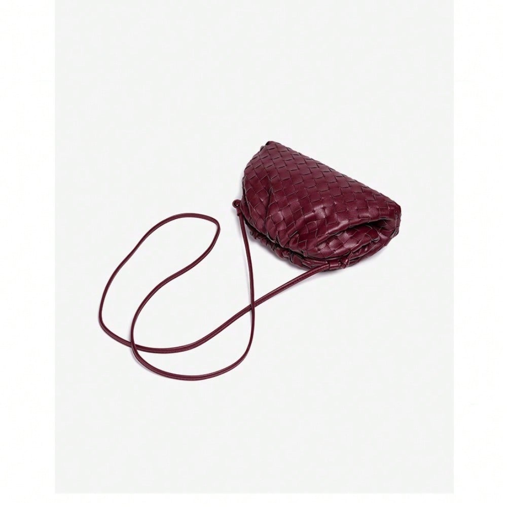 Woven Cloud Bag, Dumpling Bag, Popular Women's Bag, Fashionable One Shoulder Oblique Span, Holding A Small Bag Woman