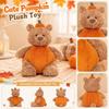 Halloween Kürbisbär Plüschtier, Niedliches Stofftier als Geschenk für Kinder