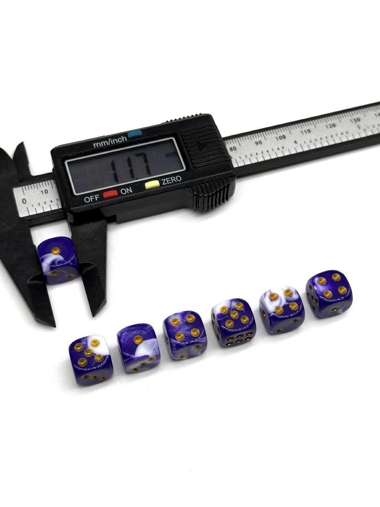 Spot Direct Two-Color Round Corner D6 Dice Game for Teaching and Foreign Trade