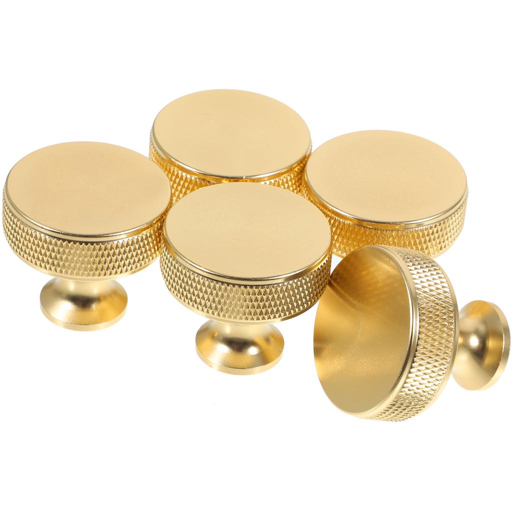 5Pcs Modern Cabinet Pull Aluminum Alloy Kitchen Cabinet Door Handle Gold Metal Wardrobe Drawer Pulls Dresser Handles Furniture