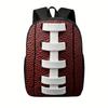 Backpack American Football 2D Flat Printing Laptop Backpack Ball Style Bookbag Shoulder Bag For Business Trips Outdoor Sports (2