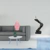 Porcelain Ginger Jar Vase with Lid And Abstract Thinker Statue Resin Ladder Figure Handicraft for