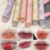 Water-Light Lip Glaze Mirror Glitter Lip Tint Long Lasting Moisturising Love Heart Shape Solid Lipstick Pen Lips Makeup Cosmetic