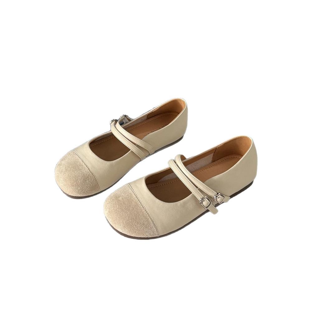 Mary Jane women's shoes 2025 new summer French retro versatile light mouth with skirt Doudou shoes soft sole single shoes women