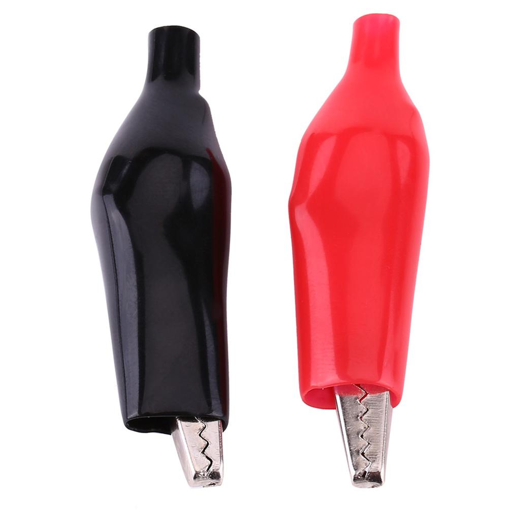 20pcs 45MM Metal Alligator Clip Crocodile Electrical Clamp for Testing Probe Meter Black&Red