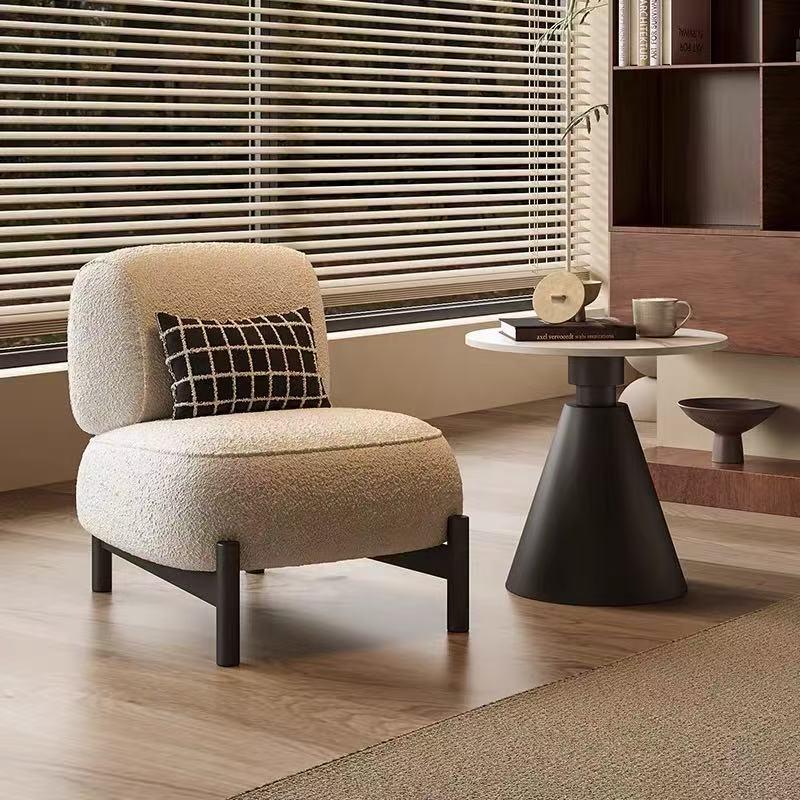 Luxury Minimalist Designer Single Sofa Chair for Living Room or Balcony