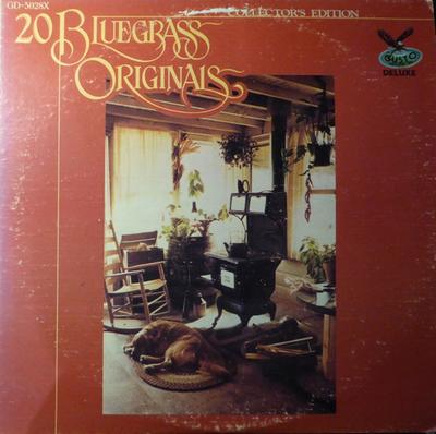 LP Record VARIOUS - 20 Bluegrass Originals- Collector's GD5028X Gusto Records 1978 US Folk Used