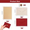 35Pieces Stationery Set Includes Envelopes Writing Paper Candle Seal For Wedding Birthday Invitations Scrapbooking