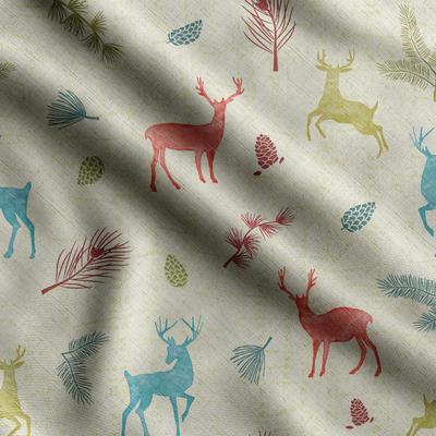 Animals Print, Bavlnená látka Cambric, Prešívacia látka predávaná spoločnosťou The Yard 42 palcov široká, bavlnená látka strednej hmotnosti, šijacie potreby,