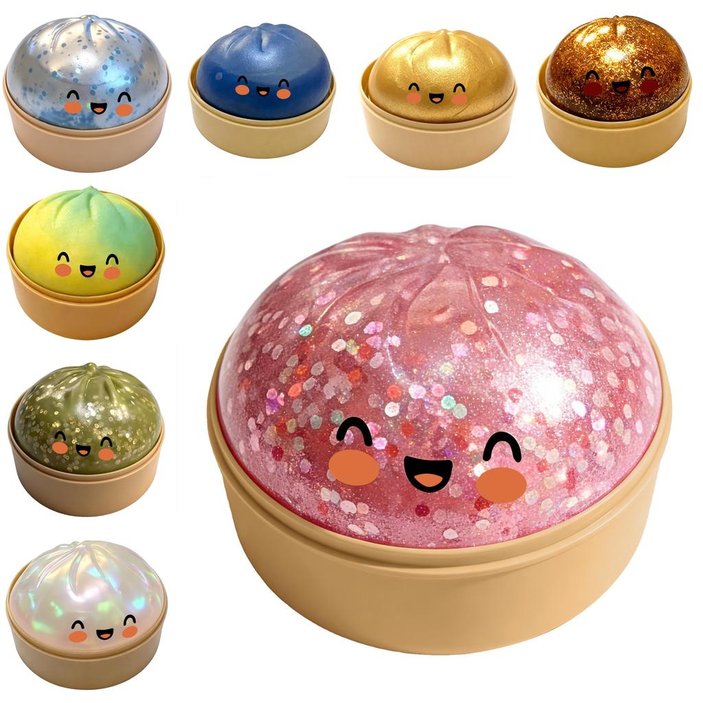Cute Baozi Stress Relief Toy With Soft Silicone For Kids And Adults