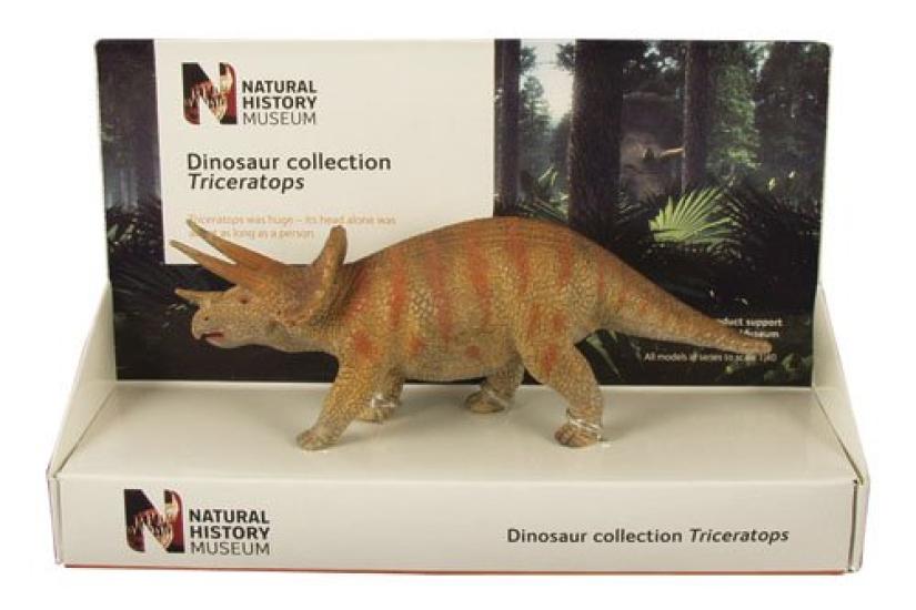 POCKETBOND British Museum of Natural History Triceratops [18cm]