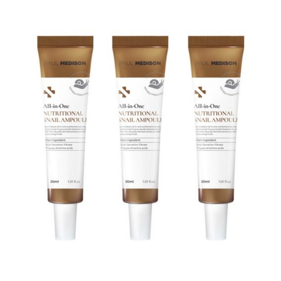 

Paul Medison Многофункциональная питательная ампула с экстрактом улитки 30 мл*3 шт./5 шт. 3Pcs