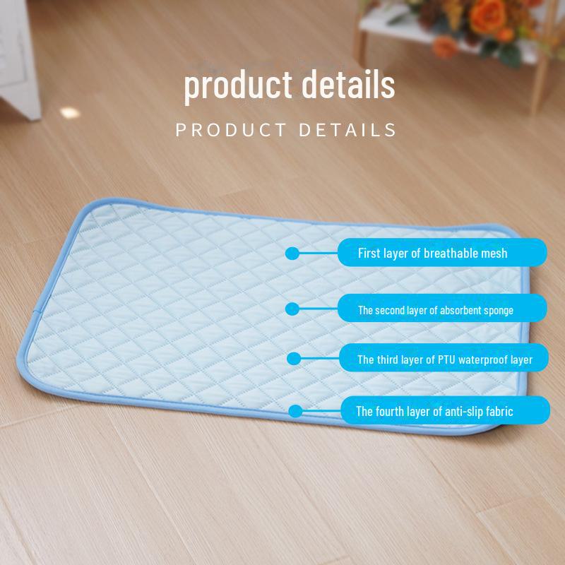 Washable Pet Urine Pads: Reusable, Absorbent, Non-slip, Quick-dry, and Breathable Dog Diapers and Cat Training Pads.