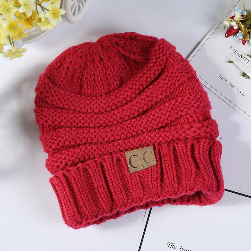 Trendy Kids Knitted Hat Soft Warm Yarn Beanie For Boys And Girls Winter Spring Fall