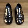 Men Genuine Leather Casual Shoes Comfortable Leisure Shoes Street Cool Slip-on Loafers