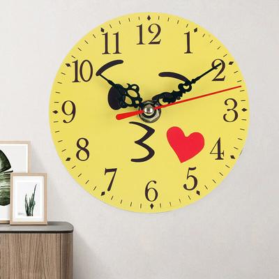 13cm Literary Decoration Hanging Clock Wall Clock Creative Clock Wall Wall Household Wall Hanging Electronic Installation