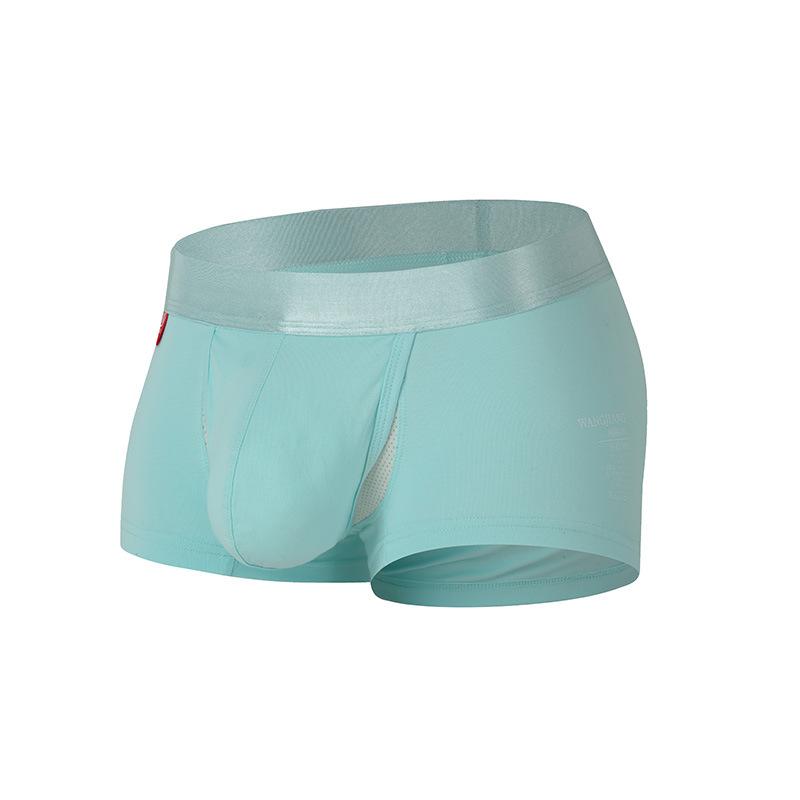 Sexy Herren Offene Beutel Unterwäsche Weiche Baumwolle Mittlere Taille Boxer Short Kugel-Trennung Hodensack Physiologische Unterhose Slips
