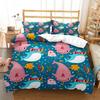 Cartoon Ocean Whale Dolphin Duvet Cover Kids Cute Kawaii Bedding Sets Soft Quilt Cover and Pillowcases Single_Double_Queen_King