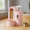2-in-1 Automatic Bunny Feeder Leak-Resistant Hamster Feeder And Waterer Food Water Dispenser No Drip for Hamster Guinea Pig Cage