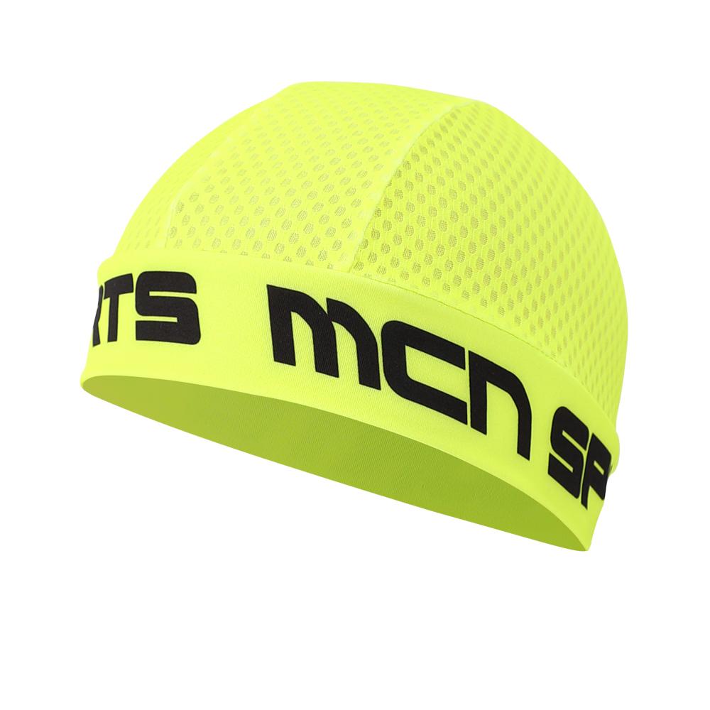 MCNSPORTS K-Mesh Skullcap Fluorescent Green Bicycle Beanie Cycling Cap