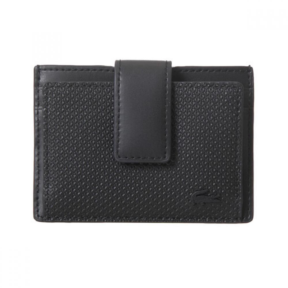 

LacoSte Nh5026c55g Men S Taco Coated Leather Card Holder 000 Black jS