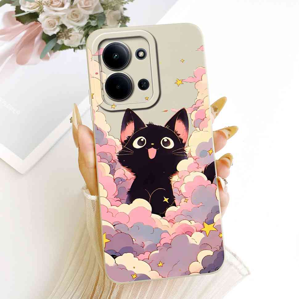 For Xiaomi Redmi 15C 4G Case Cute Couple Flower Cartoon Cover Phone Case For Xiaomi Redmi 15C Redmi15C 4G 5G Back Cover Capa