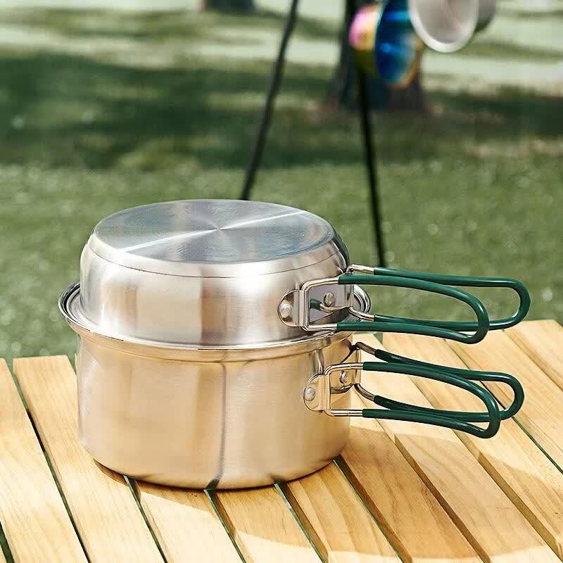 Gongziyu Folding Handle Outdoor Cookware Set