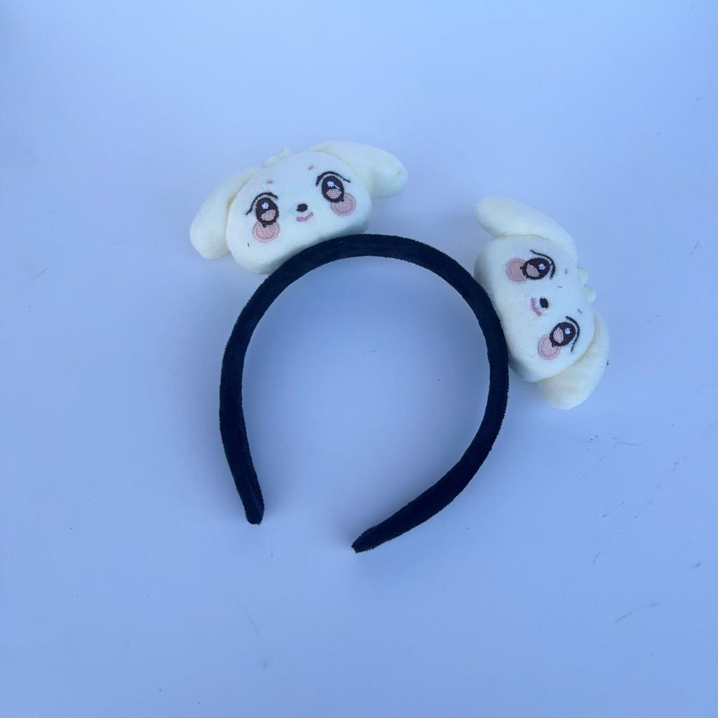 Kpop ATEEZ Aniteez HeadBand Cartoon Soft PP Cotton Cute Toy Charms Hair Clasp Hongjoong Mingi San Yunho Fans Concert Gift