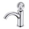Full Copper Design Crystal Handwheel Bathroom Sink Single Cold Water Faucet Bathroom Countertop Sink Single Hole Faucet