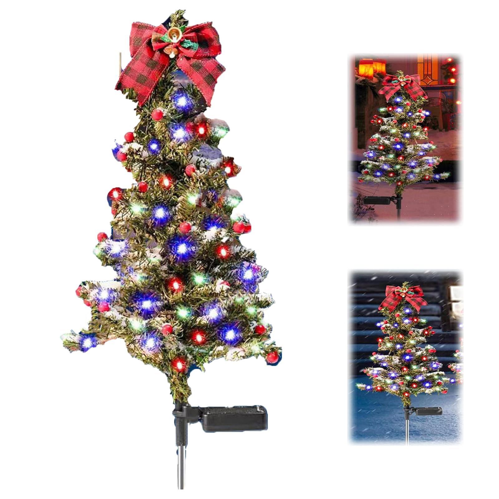 

Solar Christmas Tree Lights, 40LED-Lights Solar Christmas Lights, Outdoor Garden Decoration Light, Solar Christmas Decorations, For Patio One Size